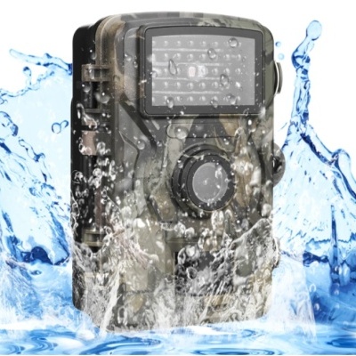 Câmara de vigilância camuflada com LEDs imersa em água