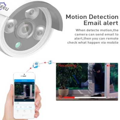 Sistema Wi-FI video vigiIância 3MP kit CCTV Hiseeu 8CH 8 câmaras + NVR app