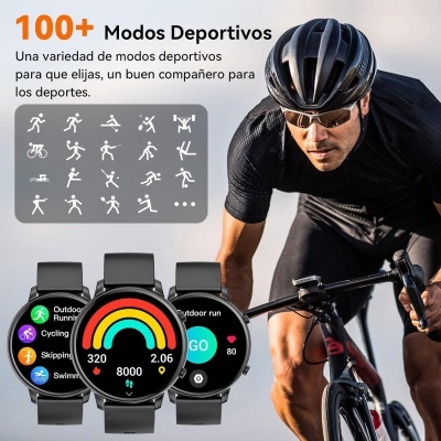 Smartwatch 1,39" IP67 impermeável, Bluetooth, pedómetro, monitor de sono, atividade fitness para Android iPhone Smartwatch 1,39" IP67 impermeável, Bluetooth, pedómetro, monitor de sono, atividade fitness para Android iPhone