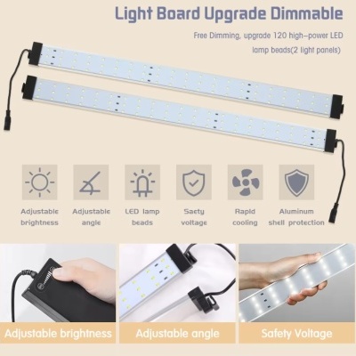 Box para fotografia produto mini estúdio 80x80x80cm iluminação caixa fundos vinil