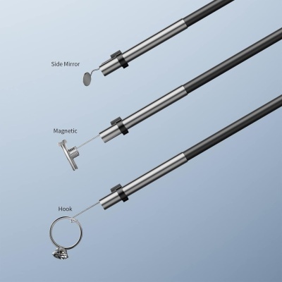 Endoscópio ultra fino câmara 3,9mm monitor 4,3", 1080P 5 metros semirrígido