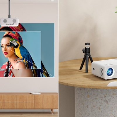 Projetor WiFi Bluetooth 2,4/5 GHz Full HD 1080P nativo Projetor WiFi Bluetooth 2,4/5 GHz Full HD 1080P nativo