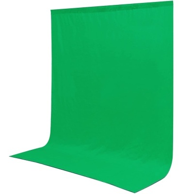 Fundo foto vídeo chromakey algodão Neewer 2,7x4,6m + 4 molas fixação