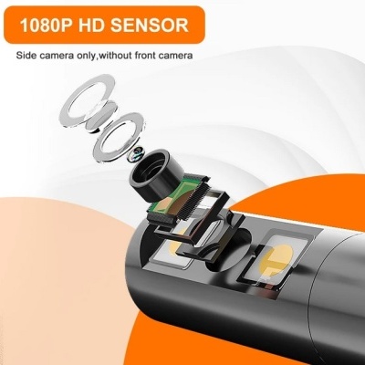 Endoscópio 100 metros dupla lente HD impermeável com bateria