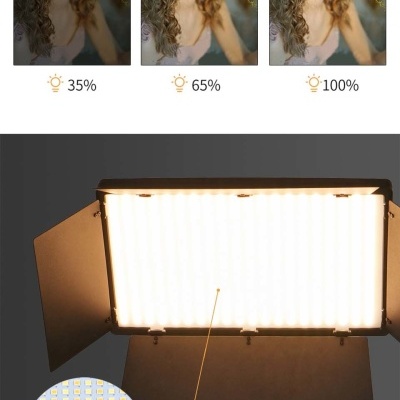 Iluminador 960LEDs bi color + tripé e baterias fotografia e vídeo