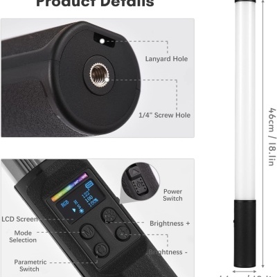 Barra RGB portátil com bateria W150RGB-I