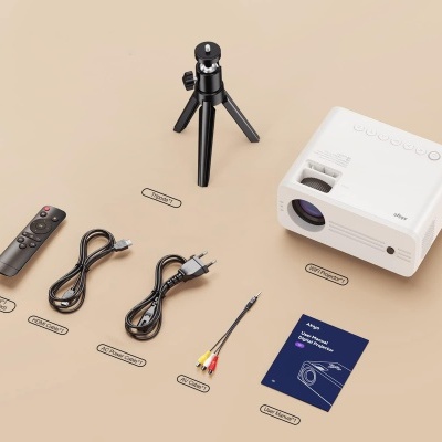 Projetor WiFi Bluetooth 2,4/5 GHz Full HD 1080P nativo Projetor WiFi Bluetooth 2,4/5 GHz Full HD 1080P nativo