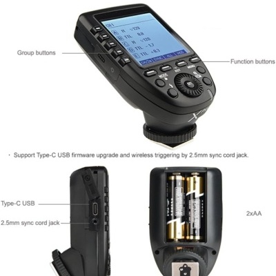 Disparador Godox XPro 2,4 G 1 / 8000 s HS