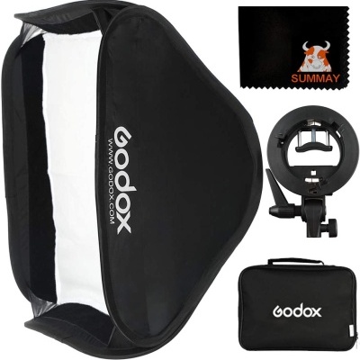 2 softboxes 80x80 Godox SFUV8080 com tripés