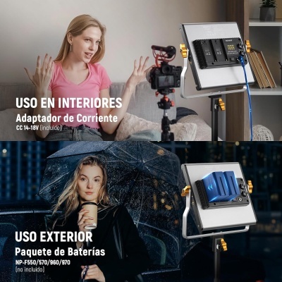Adaptadores de corrente e pacotes de baterias para iluminação, uso interior e exterior