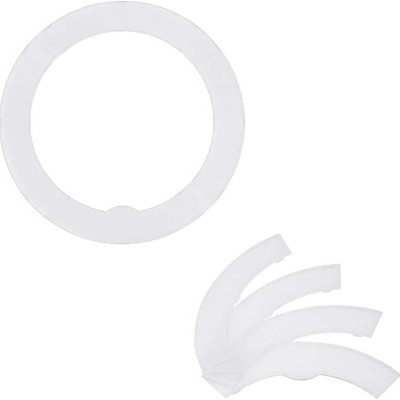 Ringlight branco tripé prata 48cm anel luz bicolor regulação cor