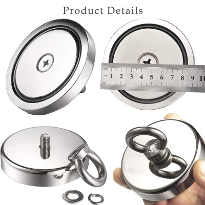 Íman neodímio 90mm 400 kg caça, pesca, ferramentas