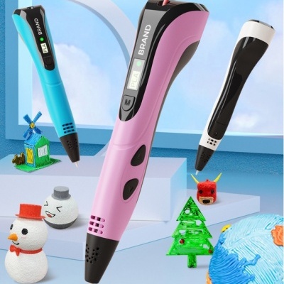 Caneta 3D nova versão + acessórios + 50m PLA