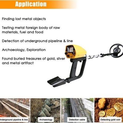 Detetor de metais com acessórios