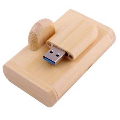 Pen drive madeira USB 3.0 gravação logótipo personalizável