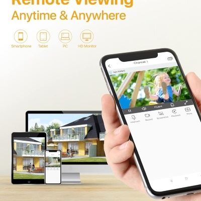 Kit CCTV vídeo vigilância cabo 16CH com 16 câmaras + disco 2TB Kit CCTV vídeo vigilância cabo 16CH com 16 câmaras + disco 2TB