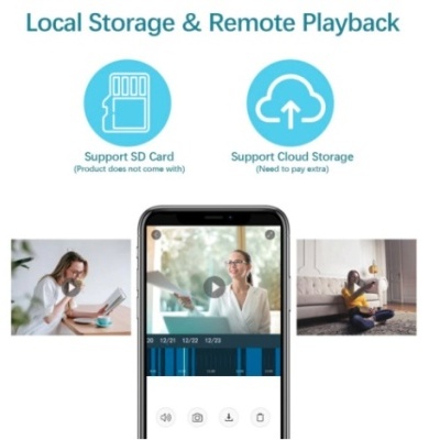 Câmara rotativa 360º encaixe lâmpada E27