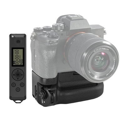 Punho de bateria vertical com comando para baterias NP FZ100 Grip Sony a7R IV a9II a7S III A1 BG A7IV