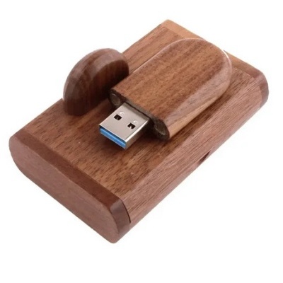 Pen drive madeira USB 3.0 gravação logótipo personalizável