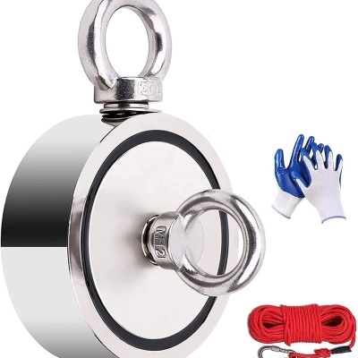 Íman neodímio força 770 kg 94mm + acessórios