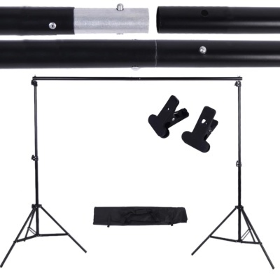 Estrutura para fundos fotografia / vídeo tripés + barras