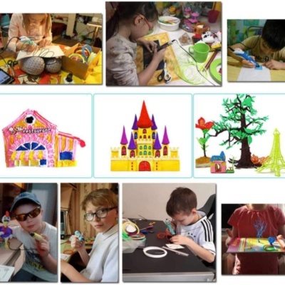 Caneta 3D nova versão + acessórios + 50m PLA