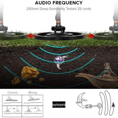 Detetor de metais semi profissional + pinpointer