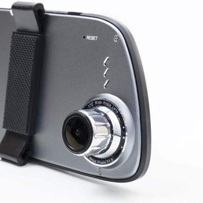 Câmara espelho retrovisor carro FHD 1080p 170º ecrã 5" IPS touch + câmara traseira Câmara espelho retrovisor carro FHD 1080p 170º ecrã 5" IPS touch + câmara traseira