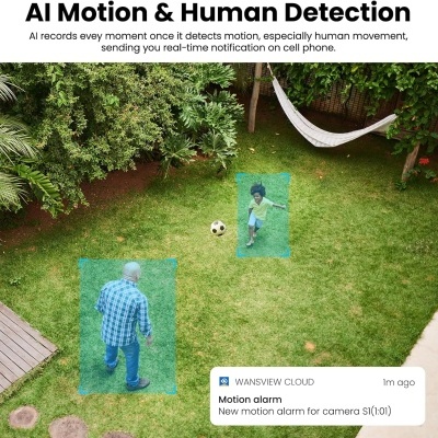 Câmara wi-fi exterior 2K com painel solar e bateria - Alexa Câmara wi-fi exterior 2K com painel solar e bateria - Alexa