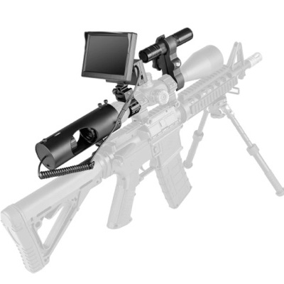 Mira telescópica monóculo com ecrã e visão noturna impermeável