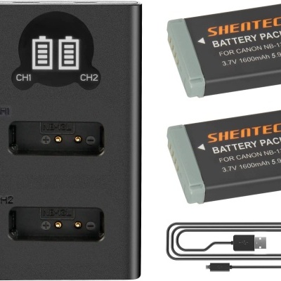 Para câmaras Canon - Kit 2 baterias + carregador - vários modelos