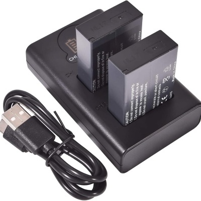 Para câmaras Canon - Kit 2 baterias + carregador - vários modelos