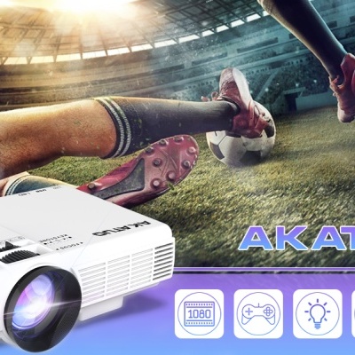 Projetor 1280 x 720 nativo com Bluetooth