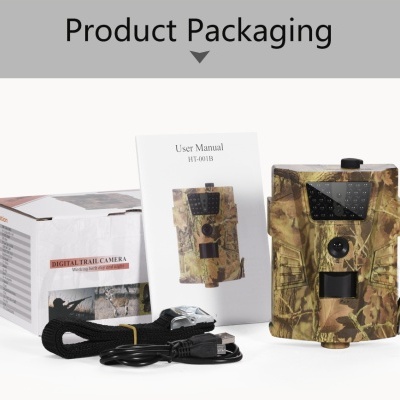 Câmara de caça portátil visão noturna gravação em deteção movimento