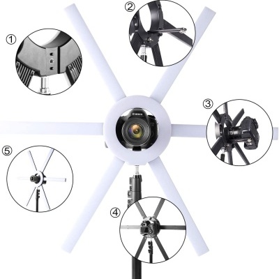 Anel de luz LED estrela ring light bicolor 3200K-5600K