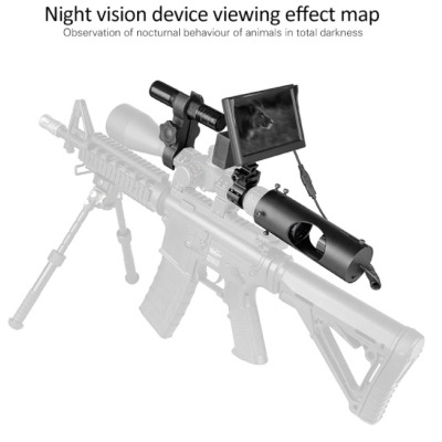 Mira telescópica monóculo com ecrã e visão noturna impermeável