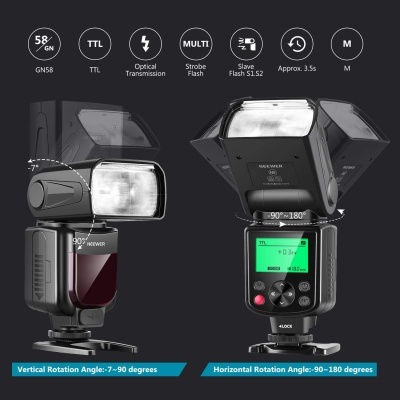 Flash Neewer NW-670 TTL para câmaras DSLR Canon / Nikon
