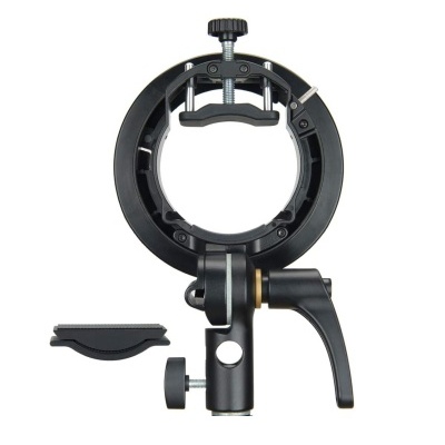 Suporte com montagem Bowens para Speedlite Flash e tripé e softbox - adaptavel ao V1, AD300, etc