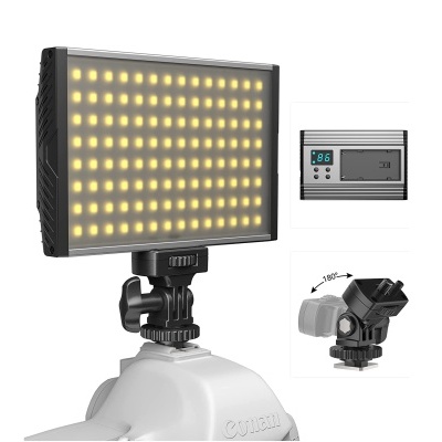 Iluminador LED para DSLR luz + bateria NP-F550 bicolor 3200-5600 K