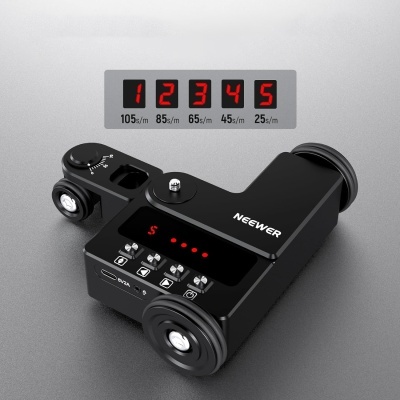 Dolly controlo por APP ultra suave carrinho elétrico ajustável para câmaras DSLR, mirrorless, GoPro, smartphones