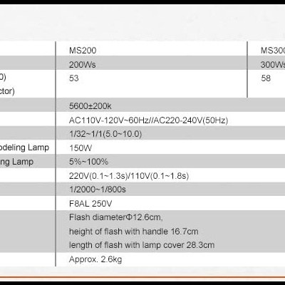 Flash Strobe 300W Godox MS-300 + lâmpada de modelagem