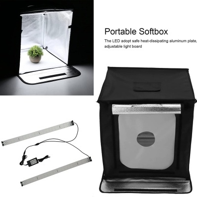 Box para fotografia produto 60 x 60 foto iluminação caixa 4 fundos  mini estúdio