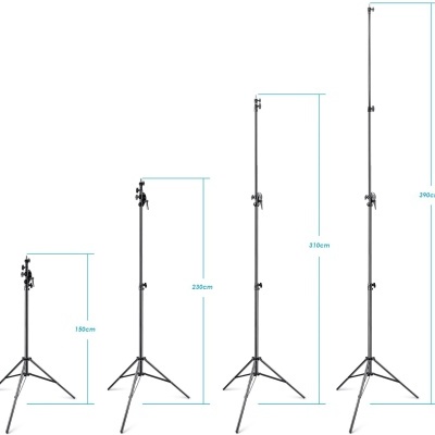 Tripé girafa 390cm robusto de suporte para estúdio braço extensível 190cm