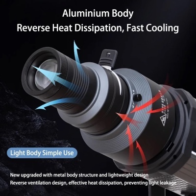 Snoot cónico com montagem Bowens com diversos efeitos e modelagens