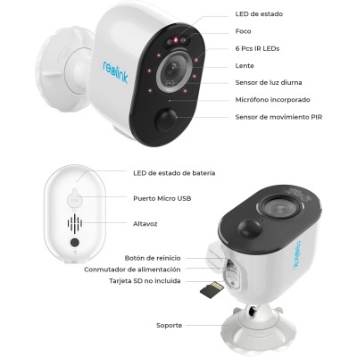 Câmara exterior solar 4MP vigilância 2,4 GHz, 5 GHz, Wi-Fi compatível com alexa