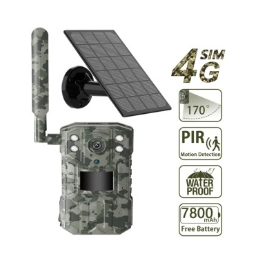 Câmara portátil caça 4G PRO bateria solar - APP imagem em tempo real
