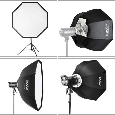 Softbox octagonal 120cm para flash strobe fotografia