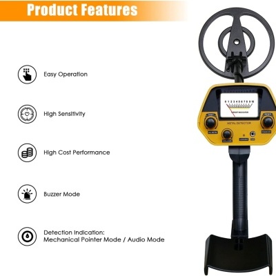 Detetor de metais com acessórios