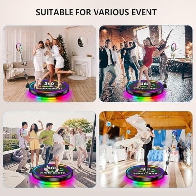 Video Booth 80cm 360 com ringlight RGB