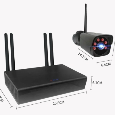 CCTV wifi 4 câmaras kit de vídeo vigilância 1080p